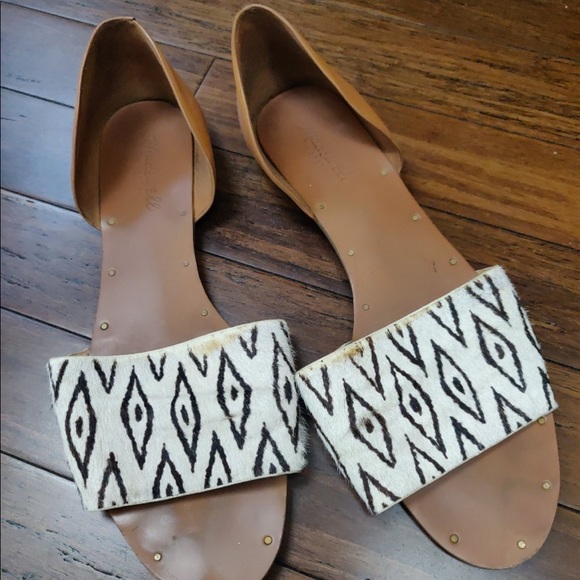 DONATING 3/7! Madewell Thea Diamond ikat summer sandals -10 - Picture 7 of 12